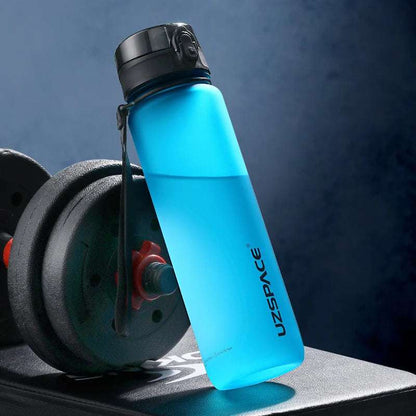 1000ml Large Capacity Water Bottle Portable Leakproof Shaker Aurora blue 1000ml