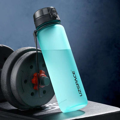 1000ml Large Capacity Water Bottle Portable Leakproof Shaker Spindrift Blue 1000ml