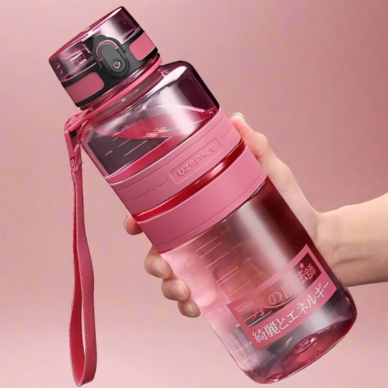 1.5/2L Sport Water Bottle Large capacity Portable Shaker BPA Free 1500ml Pink 350-2000ml