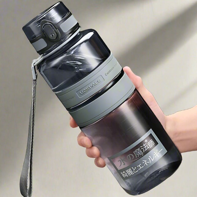 1.5/2L Sport Water Bottle Large capacity Portable Shaker BPA Free 1500ml Gray 350-2000ml