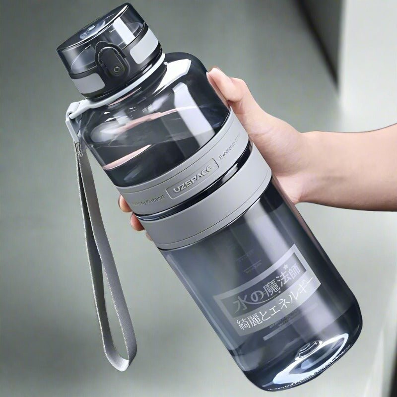 1.5/2L Sport Water Bottle Large capacity Portable Shaker BPA Free 2000ml Grey 350-2000ml