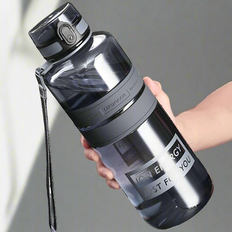 1.5/2L Sport Water Bottle Large capacity Portable Shaker BPA Free 2000ml Bark Gray 350-2000ml