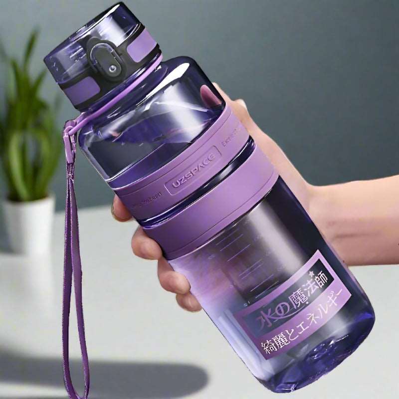 1.5/2L Sport Water Bottle Large capacity Portable Shaker BPA Free 1500ml Purple 350-2000ml