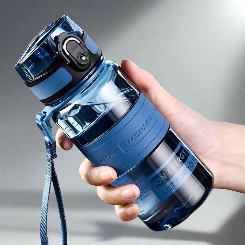 1.5/2L Sport Water Bottle Large capacity Portable Shaker BPA Free 350ml Clitoria Blue 350-2000ml