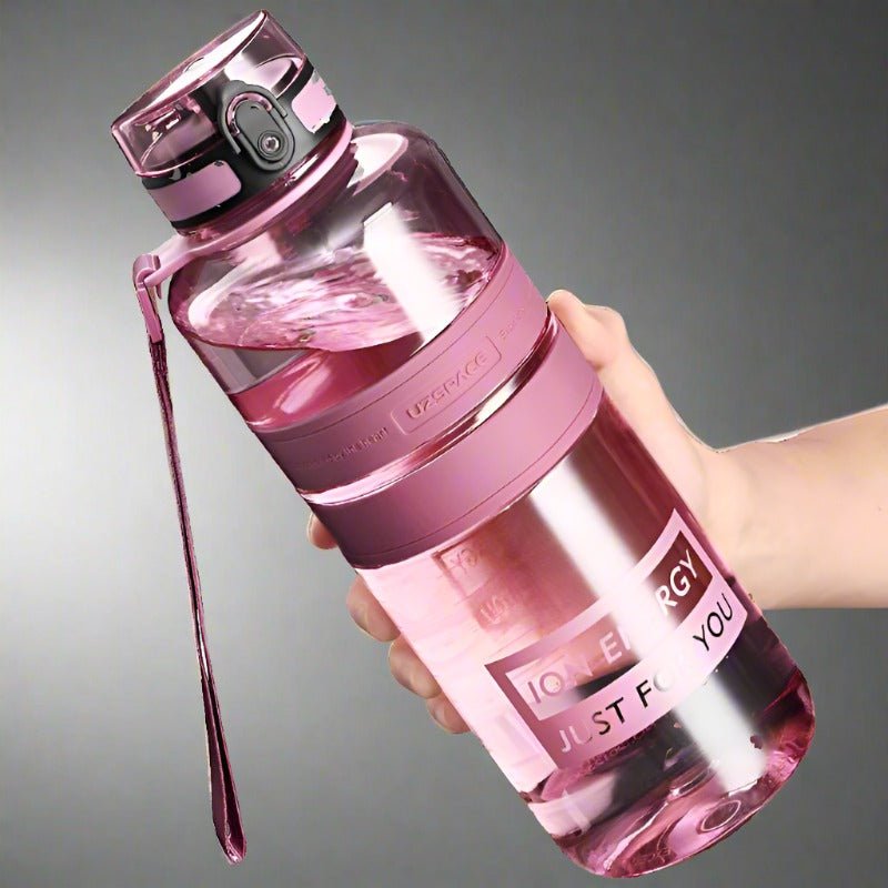 1.5/2L Sport Water Bottle Large capacity Portable Shaker BPA Free 2000ml Plum Red 350-2000ml
