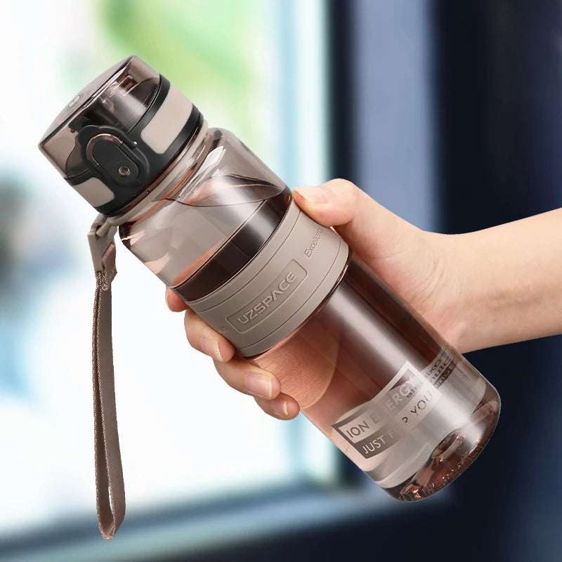 1L 1.5L 2L Fitness Sports Water Bottle Large Capacity Eco-Friendly BPA Free Oak Grey