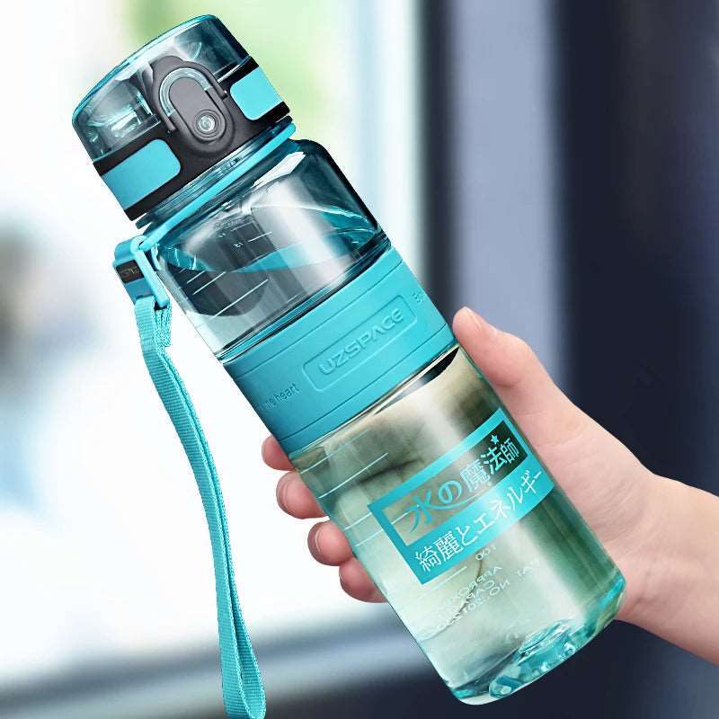 1L 1.5L 2L Fitness Sports Water Bottle Large Capacity Eco-Friendly BPA Free Green