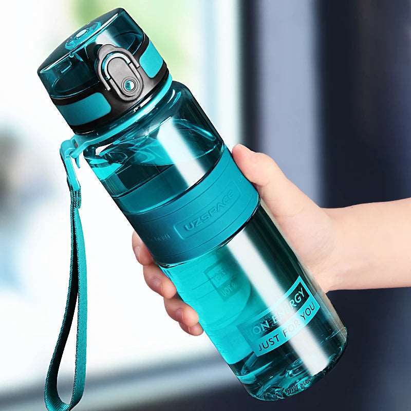 1L 1.5L 2L Fitness Sports Water Bottle Large Capacity Eco-Friendly BPA Free Vine Cyan