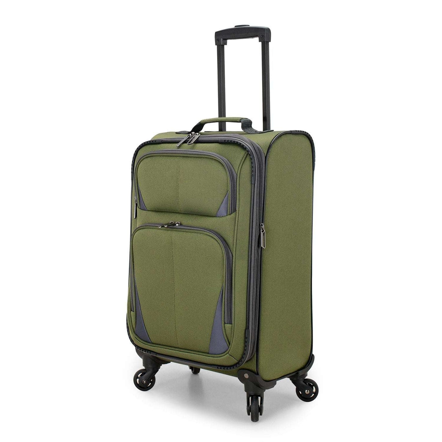 2 PC Softside Polyester Spinner Rolling Suitcase Luggage Set (14", 23") 66 OK•PhotoFineArt OK•PhotoFineArt