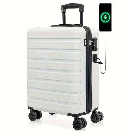 20" Actflame Lightweight Carry-On Luggage - Spacious Hardside Shell with USB Charging Port 96 Luggage OK•PhotoFineArt OK•PhotoFineArt