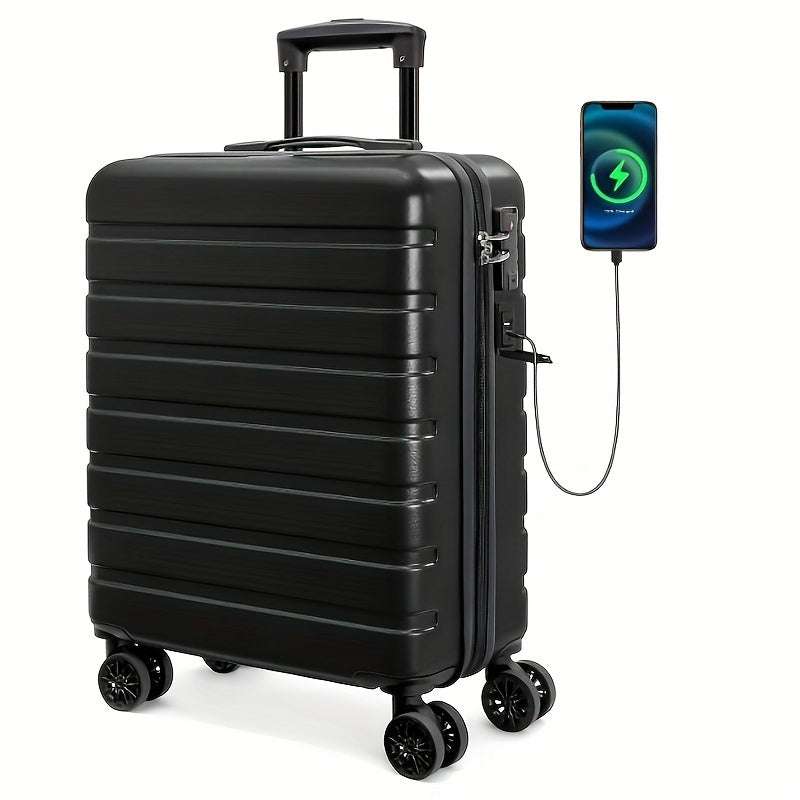 20" Actflame Lightweight Carry-On Luggage - Spacious Hardside Shell with USB Charging Port 96 Luggage OK•PhotoFineArt OK•PhotoFineArt