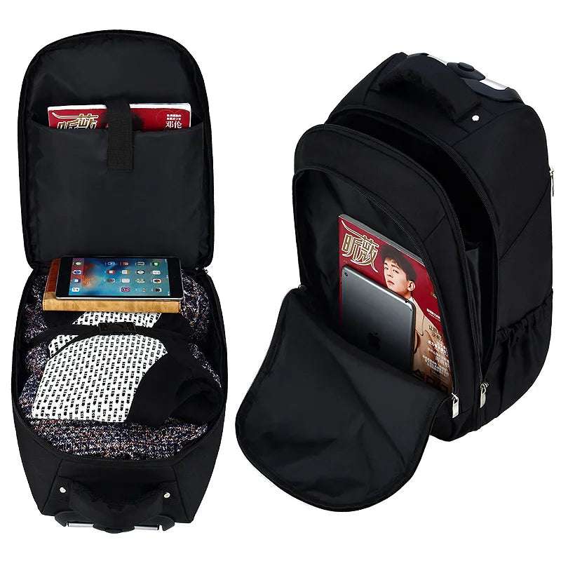 20 Inch Rolling Luggage Backpack