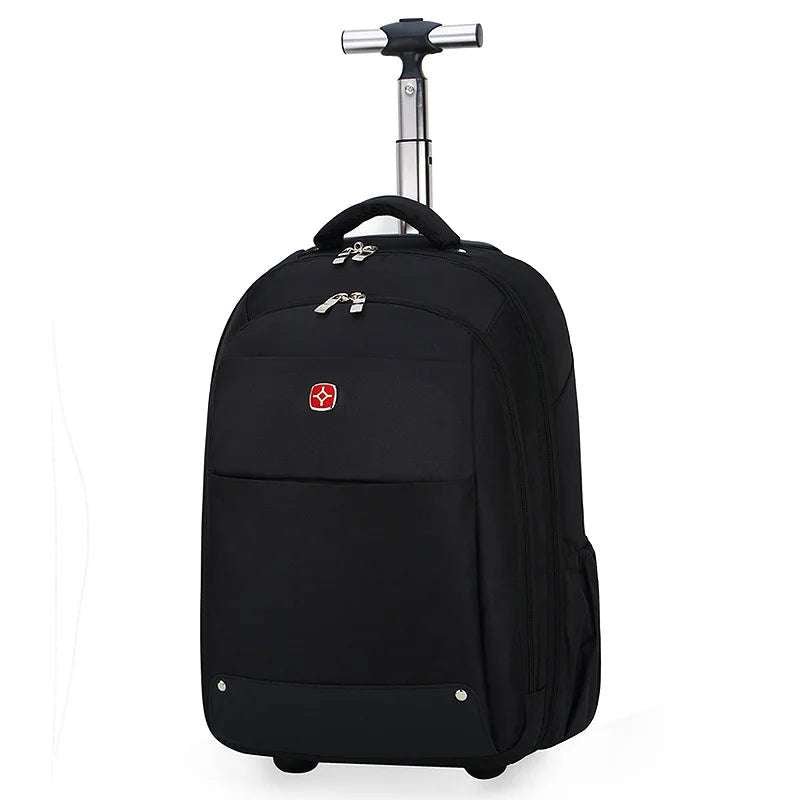 20 Inch Rolling Luggage Backpack 18 inch black