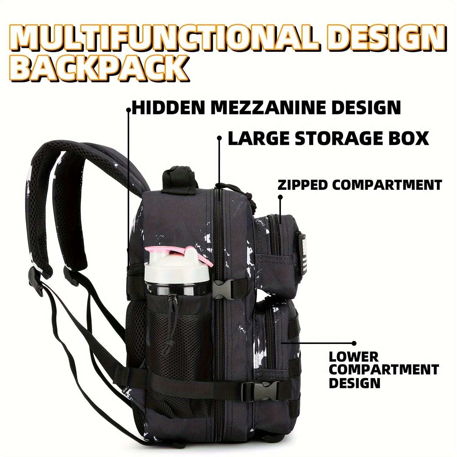 2.38gal Mini Backpack, Gym Sports Backpack, Hiking Travel Camping Backpack 40 Backpack OK•PhotoFineArt OK•PhotoFineArt