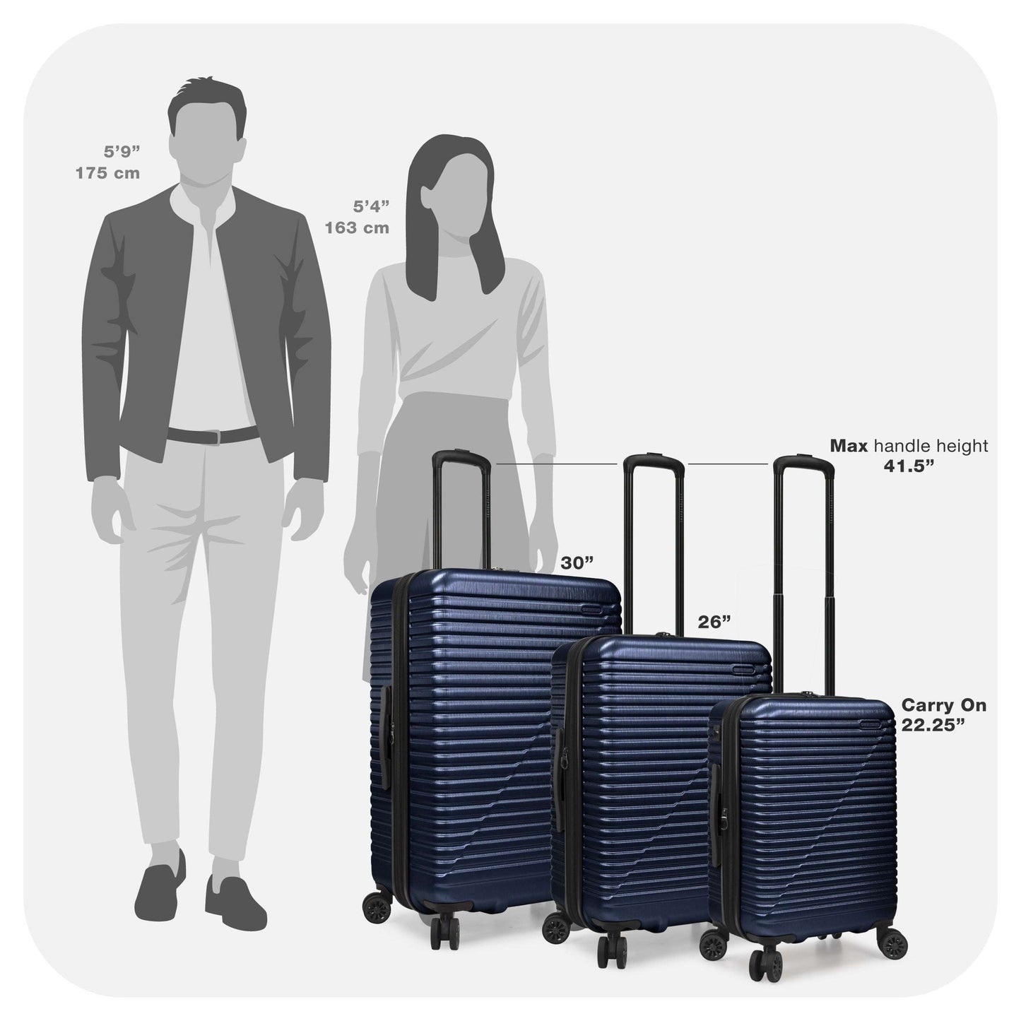 3 Pcs Hardside Spinner Luggage Set w/ Charging USB Port 22", 26", 30" 106 OK•PhotoFineArt OK•PhotoFineArt