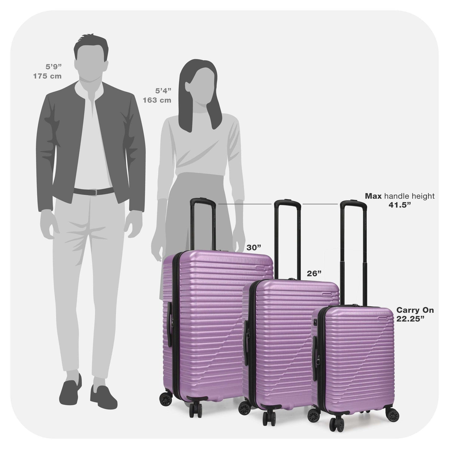 3 Pcs Hardside Spinner Luggage Set w/ Charging USB Port 22", 26", 30" 106 OK•PhotoFineArt OK•PhotoFineArt