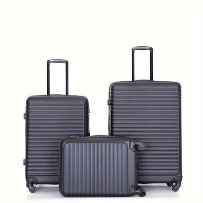 3-Pcs Lightweight ABS Suitcase Set - Telescoping Handle, Spinner Wheels, TSA-Approved Combination Lock 140 OK•PhotoFineArt OK•PhotoFineArt