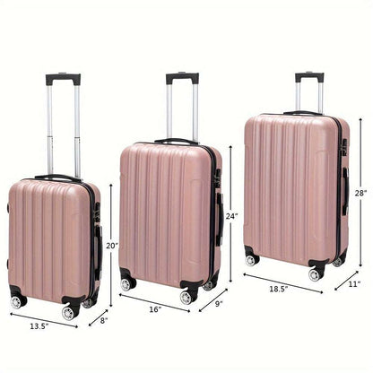 3-Piece Large Capacity Travel Luggage Set - Spacious, Durable & Versatile Trolley Cases for Organized Adventure 130 OK•PhotoFineArt OK•PhotoFineArt