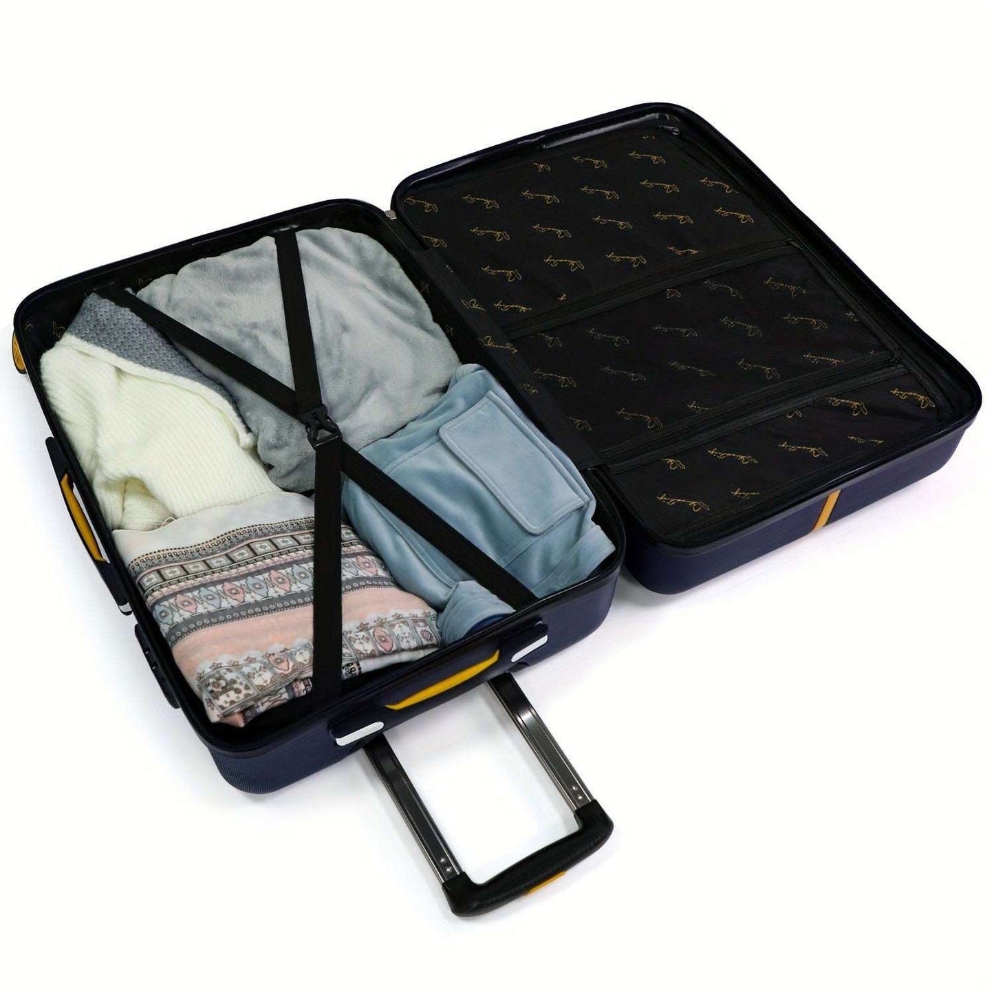 3-Piece Lightweight Hybrid Suitcase Set - 360° Spinning Hard Shell with TSA-Approved Combination Lock, Laptop Sleeve 170 Luggage OK•PhotoFineArt OK•PhotoFineArt