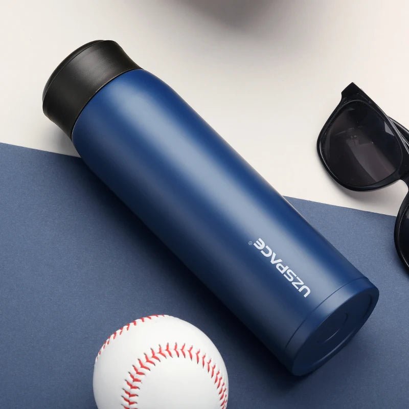 3 style Thermos 18oz Stainless steel Flask Vacuum Large-capacity 4075 Blue 500ml 500ml