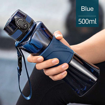 350/500ml Water Bottle Protein Shaker Portable Leakproof BPA Free 500ml Blue 350-500ml