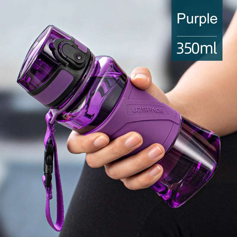 350/500ml Water Bottle Protein Shaker Portable Leakproof BPA Free 350ml Purple 350-500ml