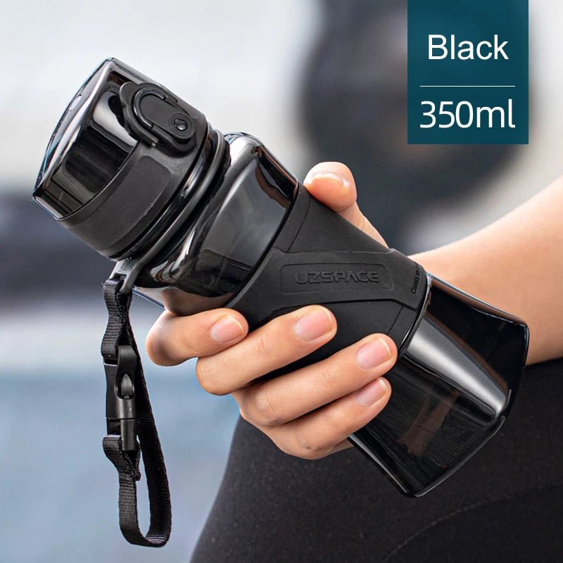 350/500ml Water Bottle Protein Shaker Portable Leakproof BPA Free 350ml Black 350-500ml