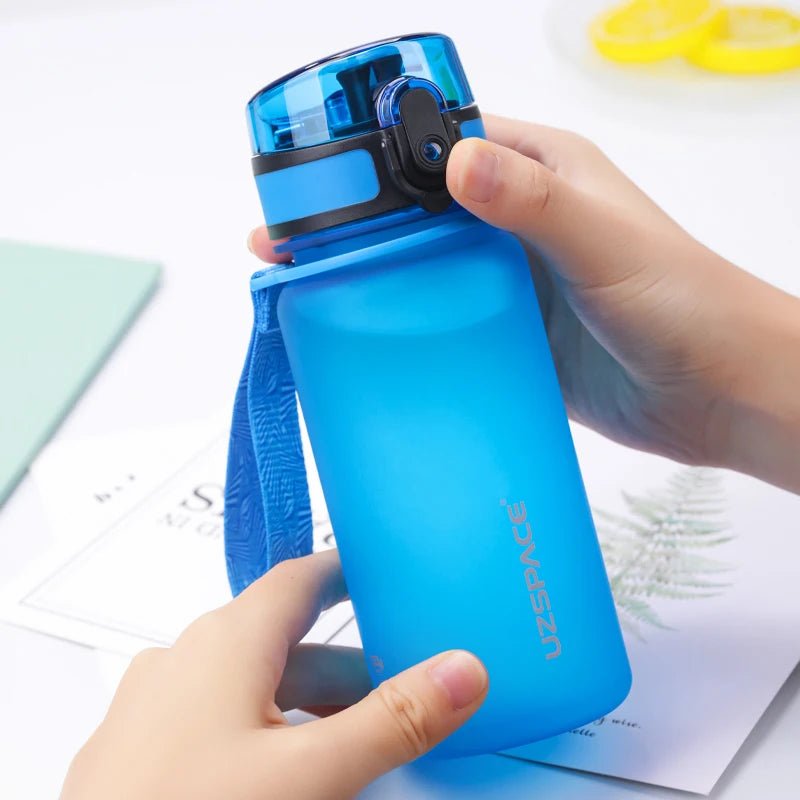 350ML Sport Water Bottle With Time Marker Kids Portable BPA Free