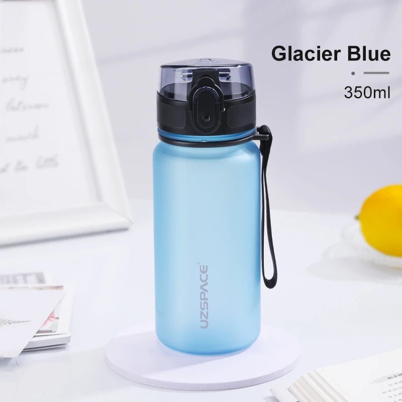 350ML Sport Water Bottle With Time Marker Kids Portable BPA Free Glacier Blue 350ml