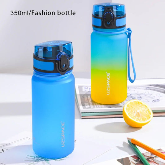 350ML Sport Water Bottle With Time Marker Kids Portable BPA Free