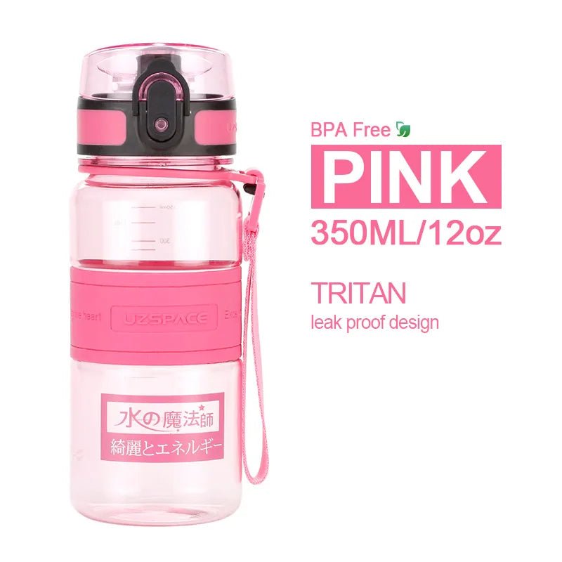 350ml Water Bottle Kids Portable BPA Free Pink 350ml