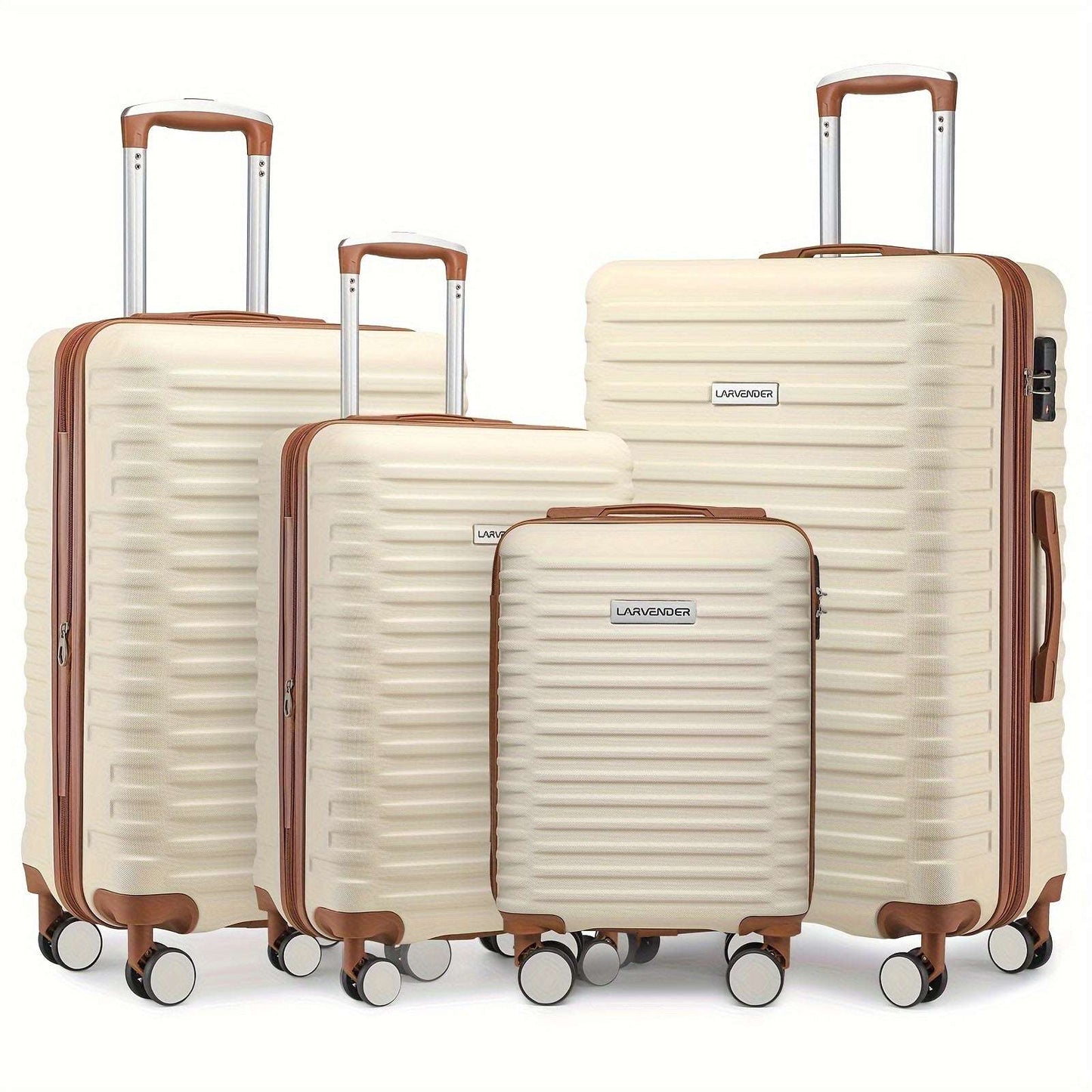 4-Piece Expandable ABS Spinner Luggage Set - Durable Hard Shell, Telescoping Handle, Combination TSA Lock 174 Luggage OK•PhotoFineArt OK•PhotoFineArt