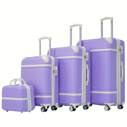 4-Piece Expandable Hardshell Luggage Set - Durable ABS Shell, TSA Lock 160 Luggage OK•PhotoFineArt OK•PhotoFineArt