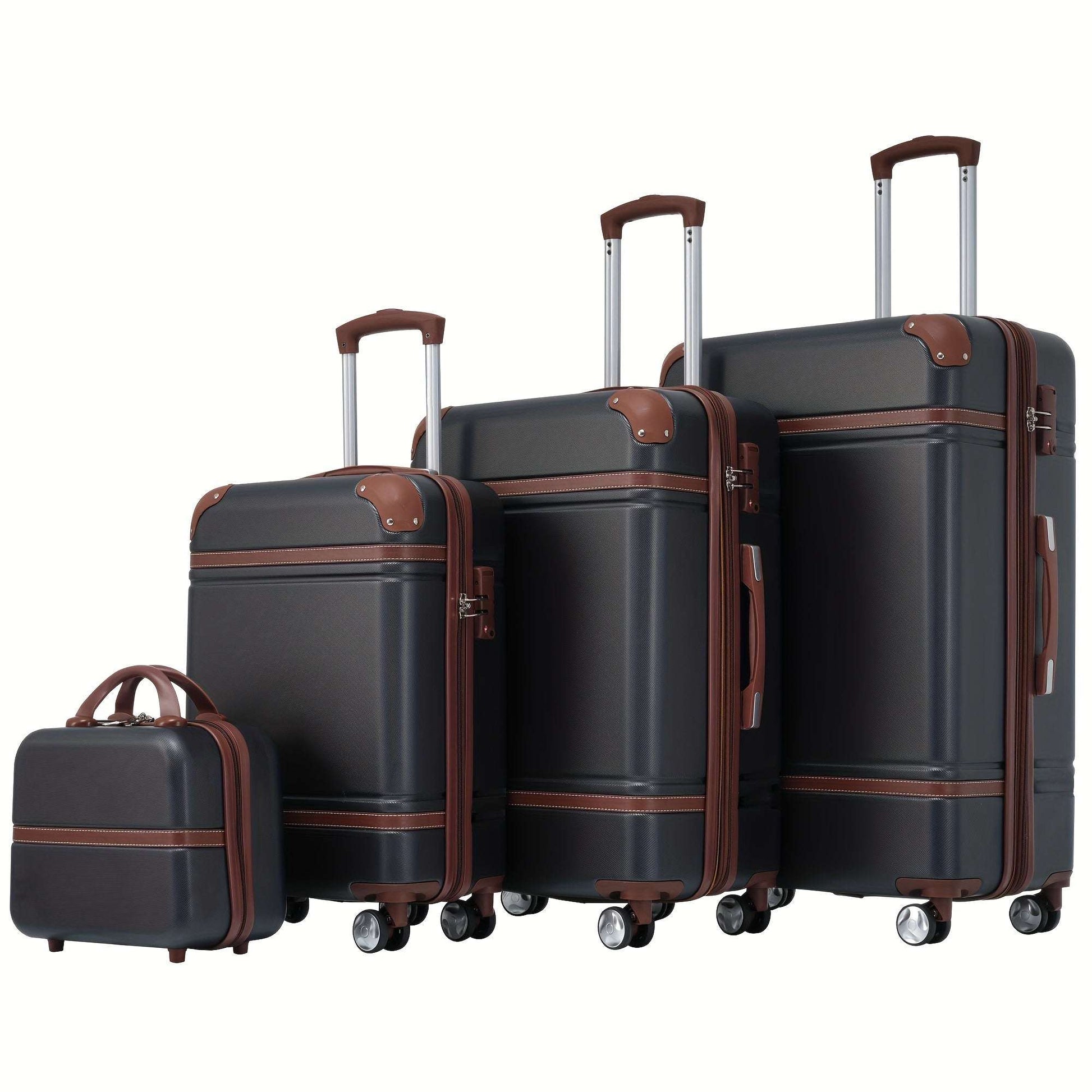 4-Piece Expandable Hardshell Luggage Set - Durable ABS Shell, TSA Lock 160 Luggage OK•PhotoFineArt OK•PhotoFineArt