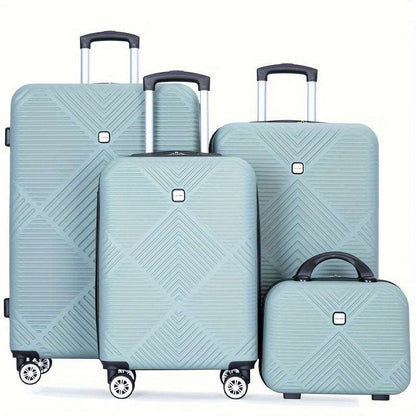 4-Piece Large Capacity Tripcomp Hardshell Spinner Suitcases Set - Durable PP Shell, Telescoping Aluminum Alloy Handle 135 Luggage OK•PhotoFineArt OK•PhotoFineArt