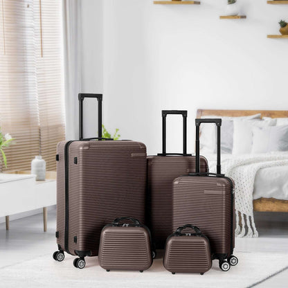 5-Piece ABS Luggage Set with TSA Lock, Includes 12",14",20", 24" & 28" 131 Luggage OK•PhotoFineArt OK•PhotoFineArt