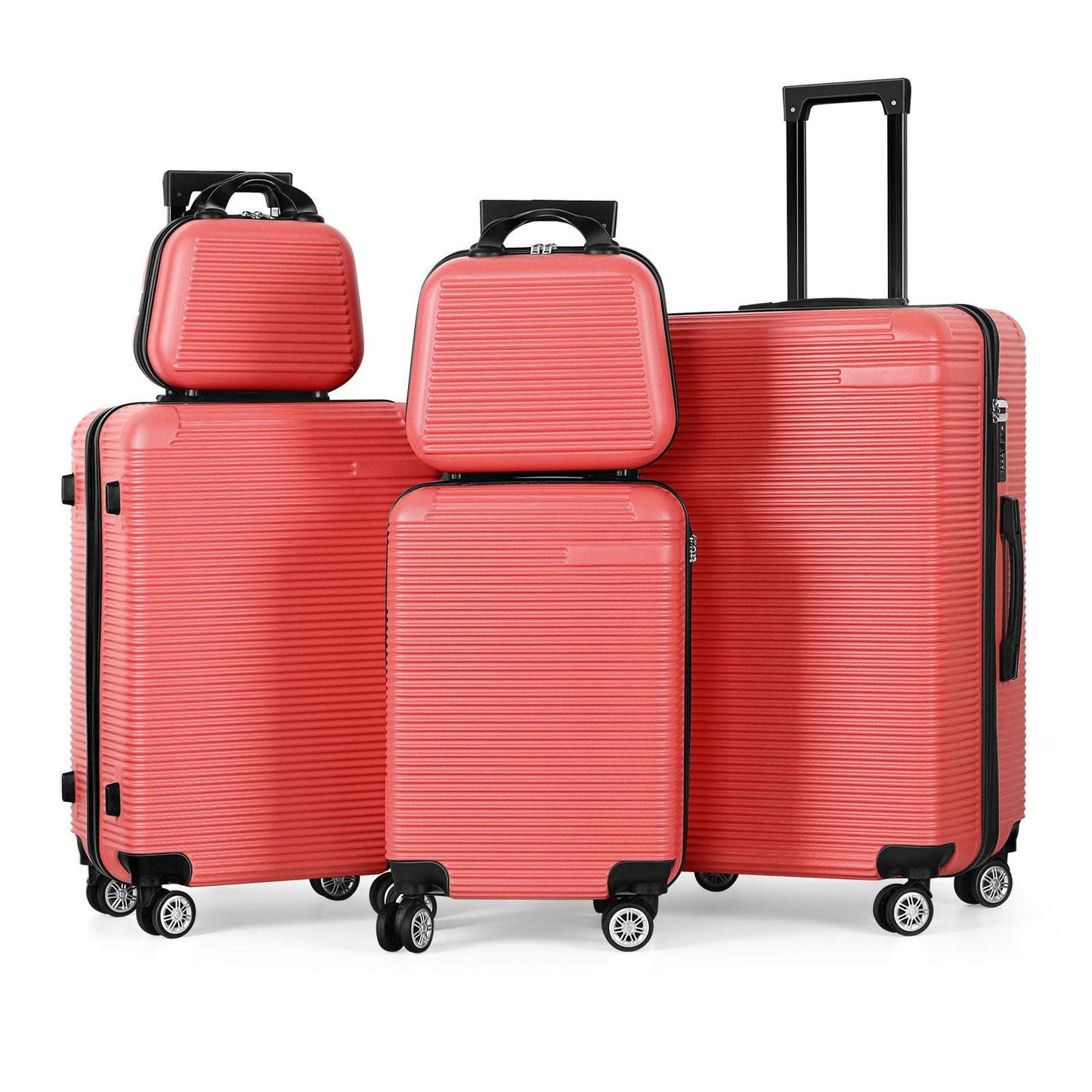 5-Piece ABS Luggage Set with TSA Lock, Includes 12",14",20", 24" & 28" 131 Luggage OK•PhotoFineArt OK•PhotoFineArt