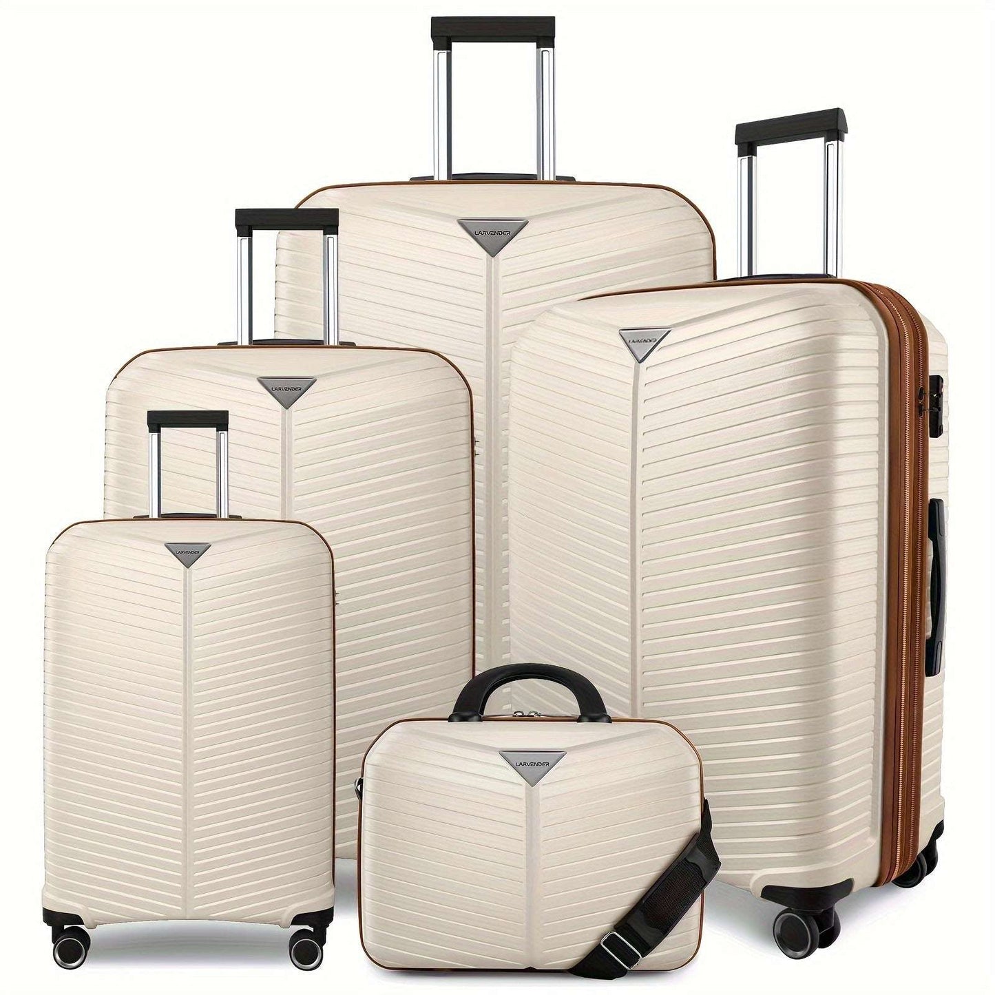 5-Piece Expandable Luggage Set - 14/18/20/24&28" Telescoping Handle, TSA Lock 204 Luggage OK•PhotoFineArt OK•PhotoFineArt