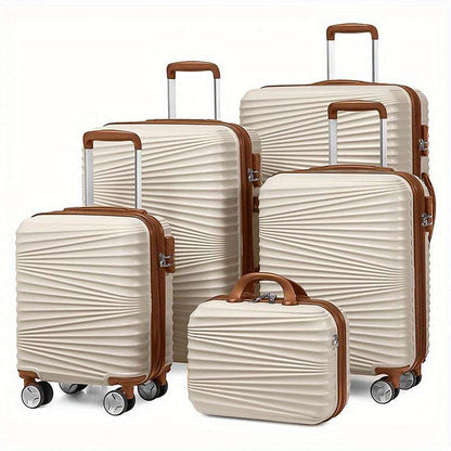 5-Piece LEAVES KING Purple Luggage Set - Smooth Rolling Universal Wheels 189 Luggage OK•PhotoFineArt OK•PhotoFineArt