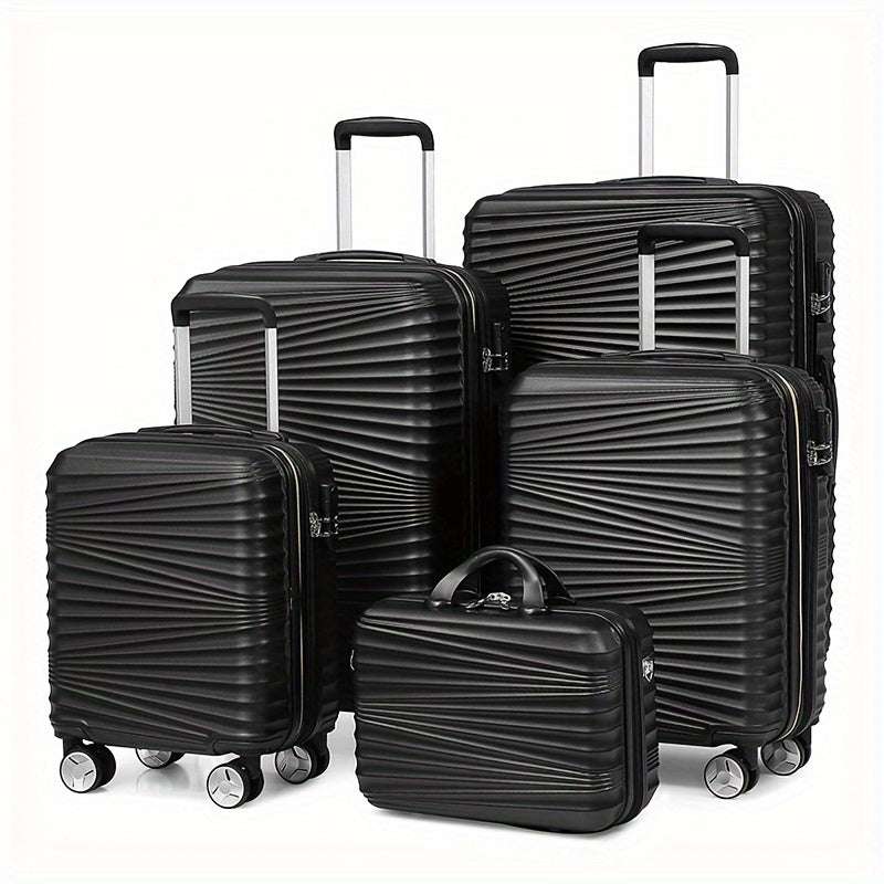 5-Piece LEAVES KING Purple Luggage Set - Smooth Rolling Universal Wheels 189 Luggage OK•PhotoFineArt OK•PhotoFineArt