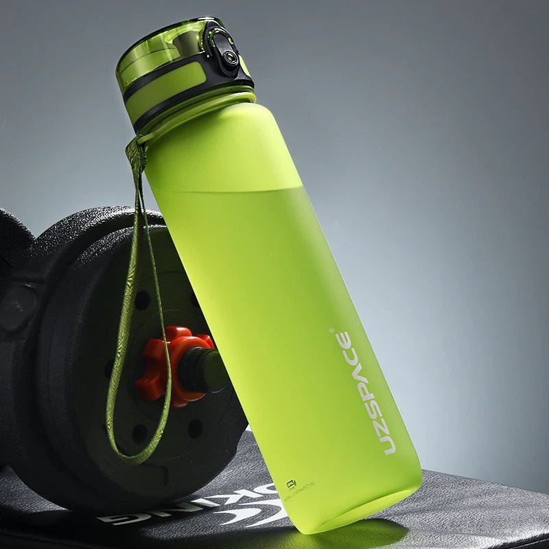 500/1000ML Sports Water Bottle Shaker BPA Free Green
