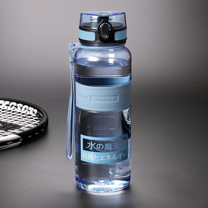 500/1000ML Sports Water Bottles Portable Shaker BPA Free 1000ml Blue 300-1000ml