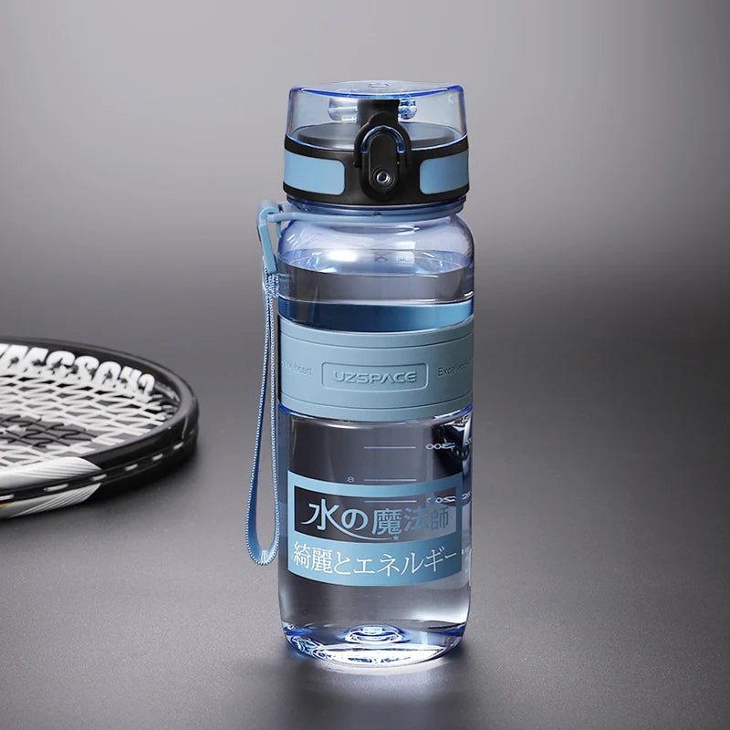 500/1000ML Sports Water Bottles Portable Shaker BPA Free 650ml Blue 300-1000ml