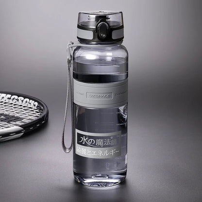 500/1000ML Sports Water Bottles Portable Shaker BPA Free 1000ml grey 300-1000ml