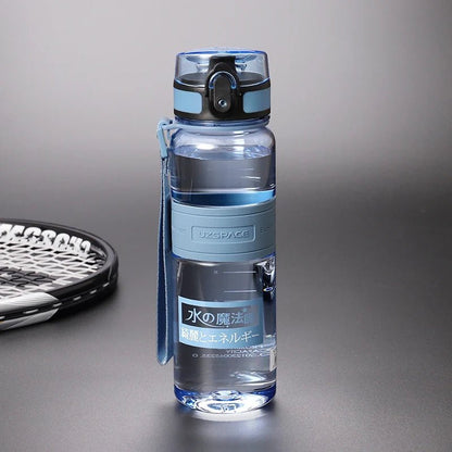 500/1000ML Sports Water Bottles Portable Shaker BPA Free 500ml Blue 300-1000ml