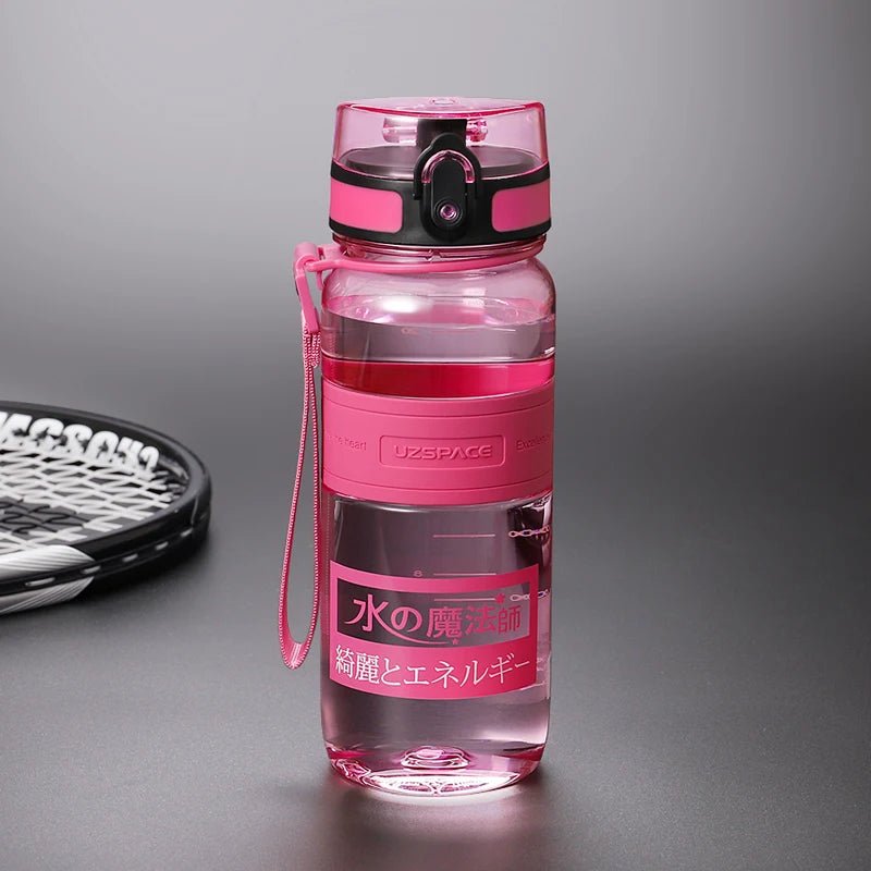 500/1000ML Sports Water Bottles Portable Shaker BPA Free 650ml Pink 300-1000ml
