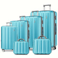 Load image into Gallery viewer, 6-Pcs Expandable ABS Suitcase Set - Lightweight, Telescoping Handle, TSA-Approved Lock 206 Luggage OK•PhotoFineArt OK•PhotoFineArt
