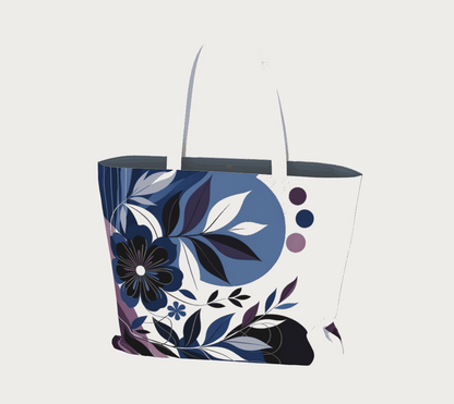 Abstract Flowers Large Tote bag