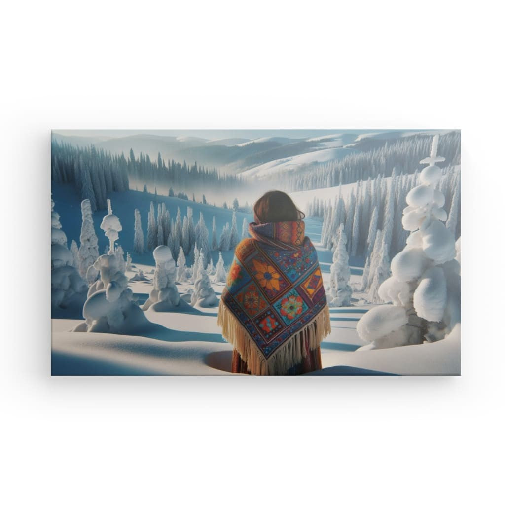 Canvas "Indigenous Woman" 30" x 16"