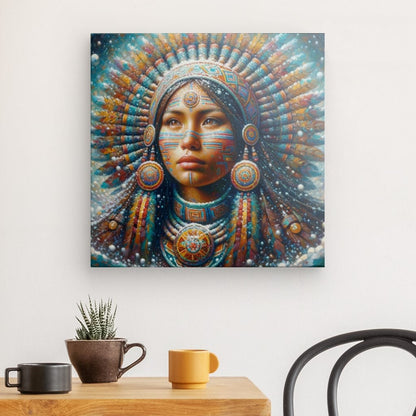 Canvas "Indigenous Woman" 20" x 20"